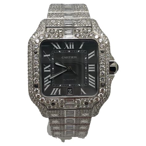 cartier iced out watch|iced out cartier watch cheap.